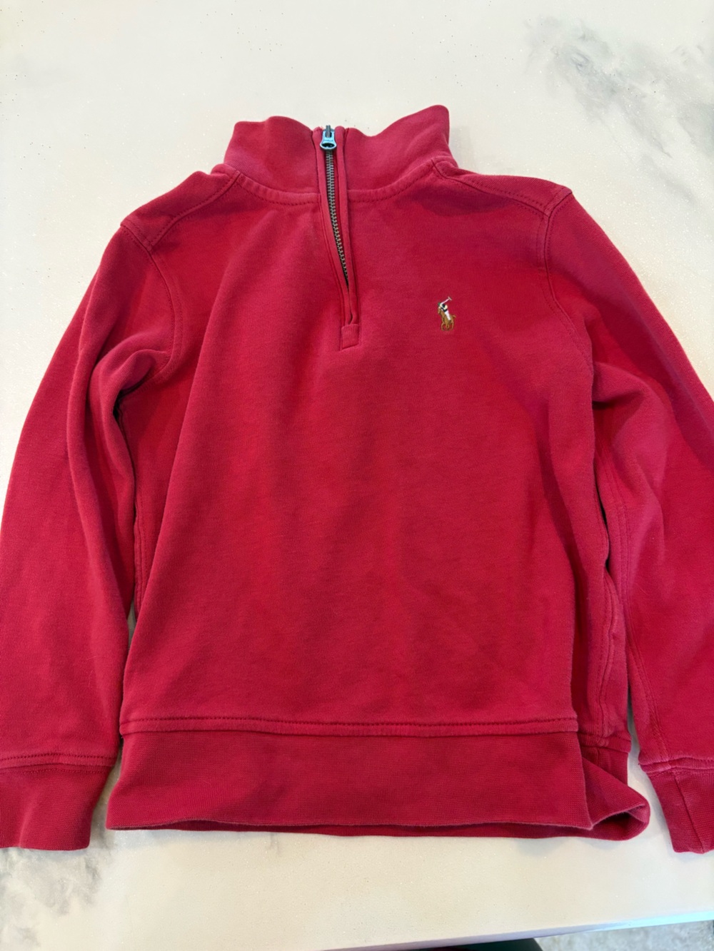 Polo by Ralph Lauren Red Half-Zip Sweatshirt